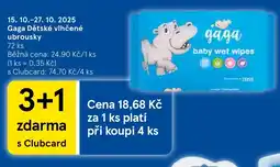 Tesco Gaga Dětské vlhčené ubrousky nabídka