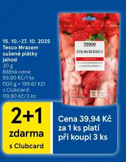 Tesco Tesco Mrazem sušené plátky jahod nabídka