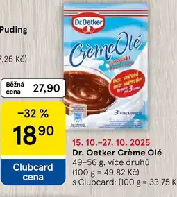 Tesco Dr. Oetker Crème Olé nabídka