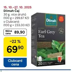 Tesco Dilmah Čaj nabídka