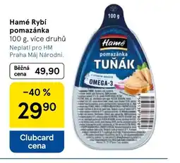 Tesco Hamé Rybí pomazánka nabídka