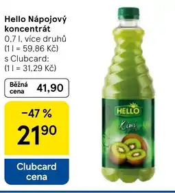 Tesco HELLO Nápojový koncentrát nabídka