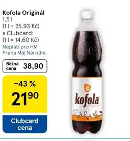 Tesco Kofola Originál nabídka