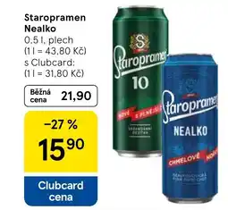 Tesco Staropramen Nealko nabídka