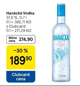 Tesco Hanácká Vodka nabídka