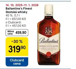 Tesco Ballantine's Finest Skotská whisky nabídka