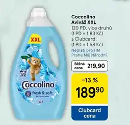 Tesco Coccolino Aviváž XXL nabídka