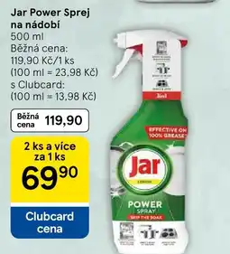Tesco Jar Power Sprej na nádobí nabídka