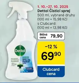 Tesco Dettol Čisticí sprej nabídka