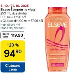 Tesco Elseve Šampón na vlasy nabídka