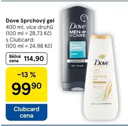 Tesco Dove Sprchový gel nabídka
