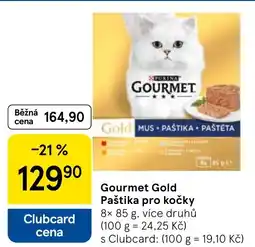 Tesco Gourmet Gold Paštika pro kočky nabídka