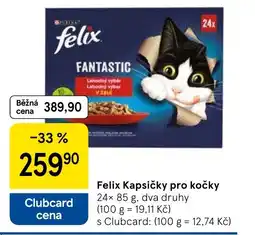 Tesco Felix Kapsičky pro kočky nabídka