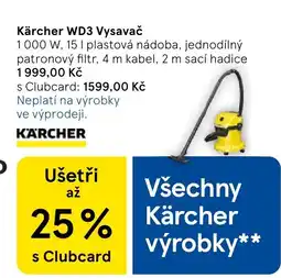 Tesco KÄRCHER WD3 Vysavač nabídka