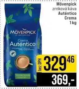 Jip Mövenpick zrnková káva Auténtico Crema nabídka