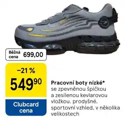 Tesco Pracovní boty nízké nabídka