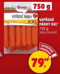 Penny Market Vepřové párky XXL nabídka