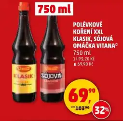 Penny Market Polévkové koření XXL klasik, sójová omáčka Vitana nabídka