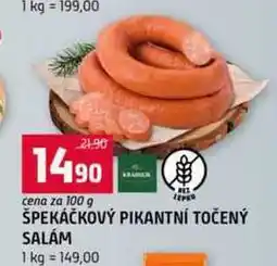 Terno Špekáčkový pikantní točený salám 100 g nabídka