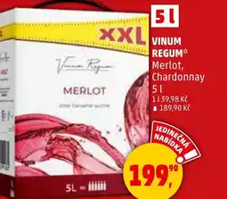 Penny Market Vinum regum merlot, chardonnay nabídka