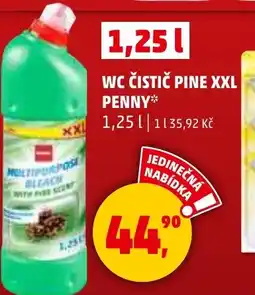 Penny Market Wc čistič pine xxl penny nabídka