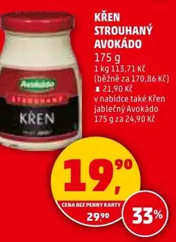 Penny Market Křen strouhaný avokádo nabídka