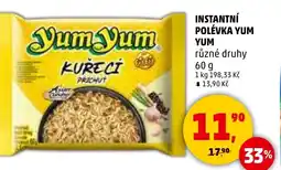 Penny Market Instantní polévka yum nabídka