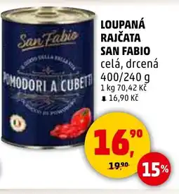 Penny Market Loupaná rajčata san fabio celá, drcená nabídka
