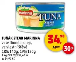 Penny Market Tuňák steak marinna nabídka