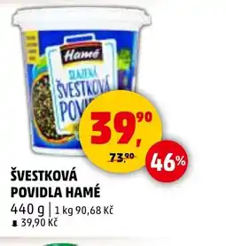 Penny Market Švestková povidla hamé nabídka