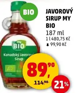 Penny Market Javorový sirup my bio nabídka