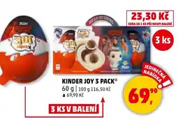 Penny Market Kinder joy 3 pack nabídka