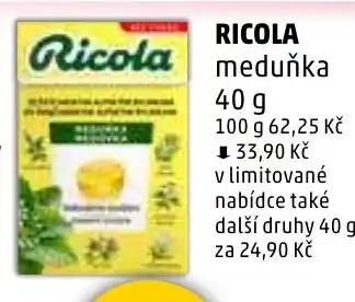 Penny Market Ricola meduňka nabídka