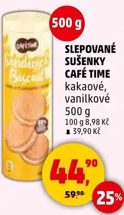 Penny Market Slepované sušenky café time nabídka