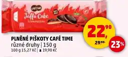 Penny Market Plněné piškoty café time nabídka