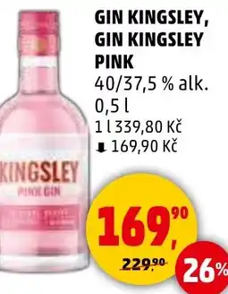 Penny Market Gin kingsley, gin kingsley pink nabídka