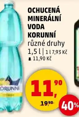 Penny Market Ochucená minerální voda korunní nabídka