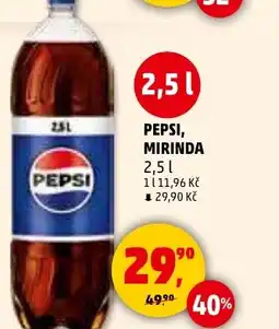 Penny Market Pepsi, mirinda nabídka