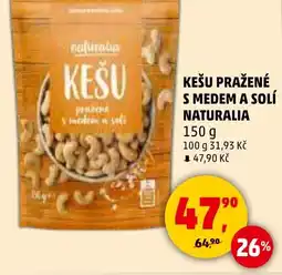 Penny Market Kešu pražené s medem a solí naturalia nabídka