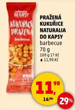 Penny Market Pražená kukurice kukuřice naturalia do kapsy barbecue nabídka