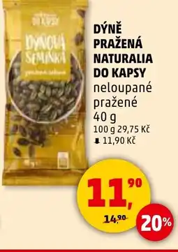Penny Market Dýně pražená naturalia do kapsy nabídka