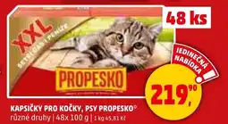 Penny Market Kapsičky pro kočky, psy propesko nabídka