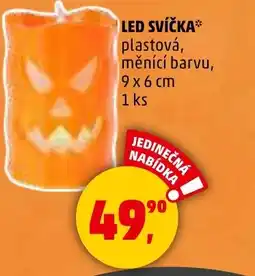 Penny Market Led svíčka plastová, měnící barvu nabídka