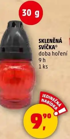 Penny Market Skleněná svíčka nabídka