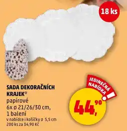 Penny Market Sada dekoračních krajek nabídka