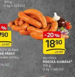 Flop PÍSECKÁ KLOBÁSA 100 g nabídka