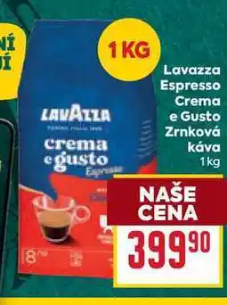 Billa Lavazza Espresso Crema e Gusto Zrnková káva 1kg nabídka