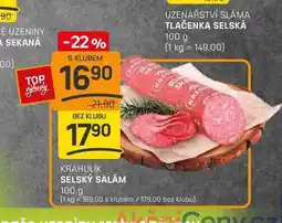 Flop SELSKÝ SALÁM 100 g nabídka