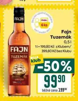 Billa Faj Tuzemák 0,5l nabídka