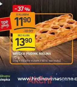 Flop MŘÍŽKA PUDINK MALINA 70 g nabídka